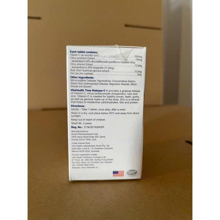 VitaHeath Time Release C+ 30 viên