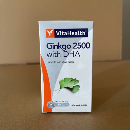 VitaHeath Ginkgo 2500 với DHA 30 viên