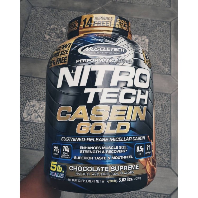 Nitro Tech 100% Casein Gold (5lbs)